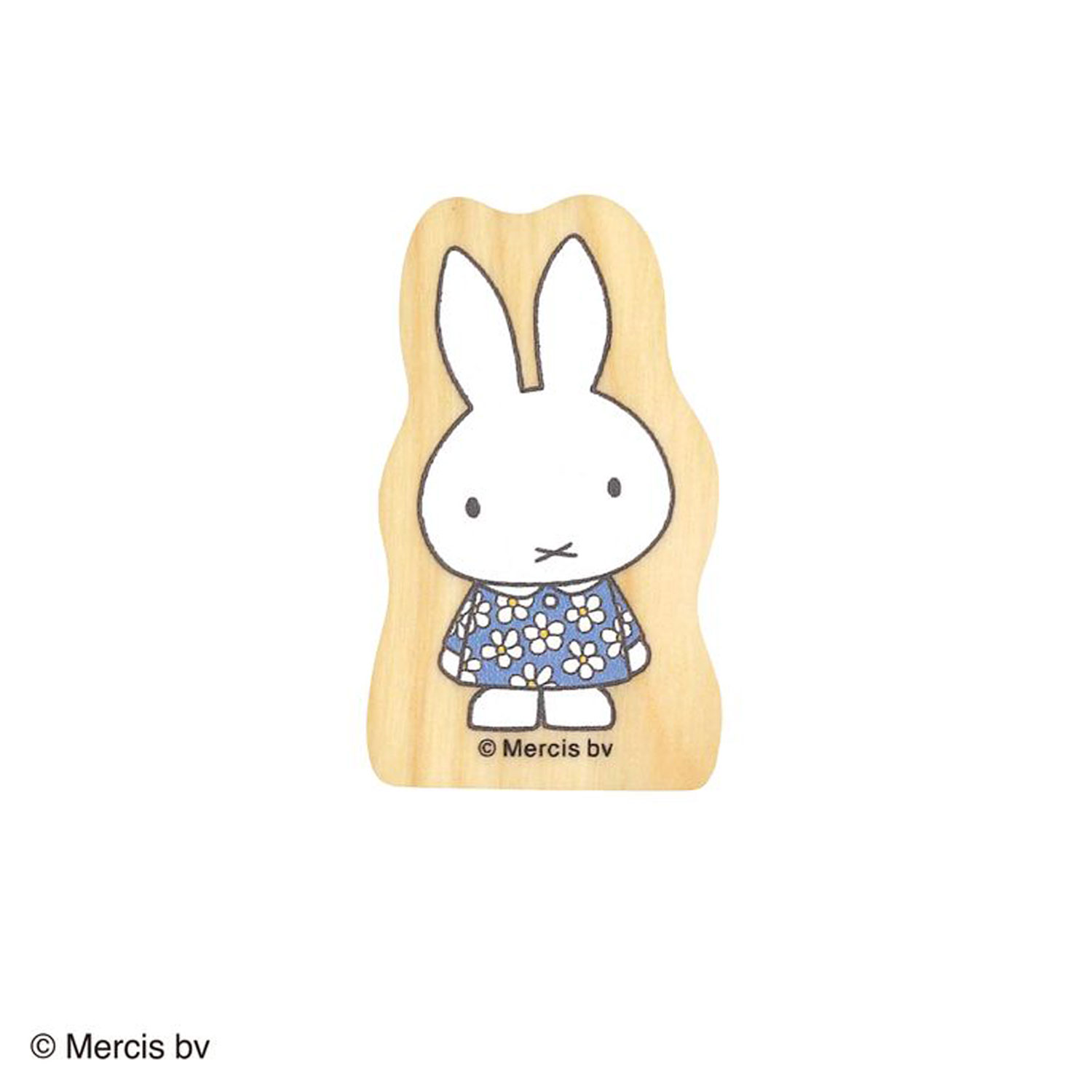 こどものかお ブルーナ ウッドピーススタンプ ミッフィー 002 2011-002 花柄ワンピース
