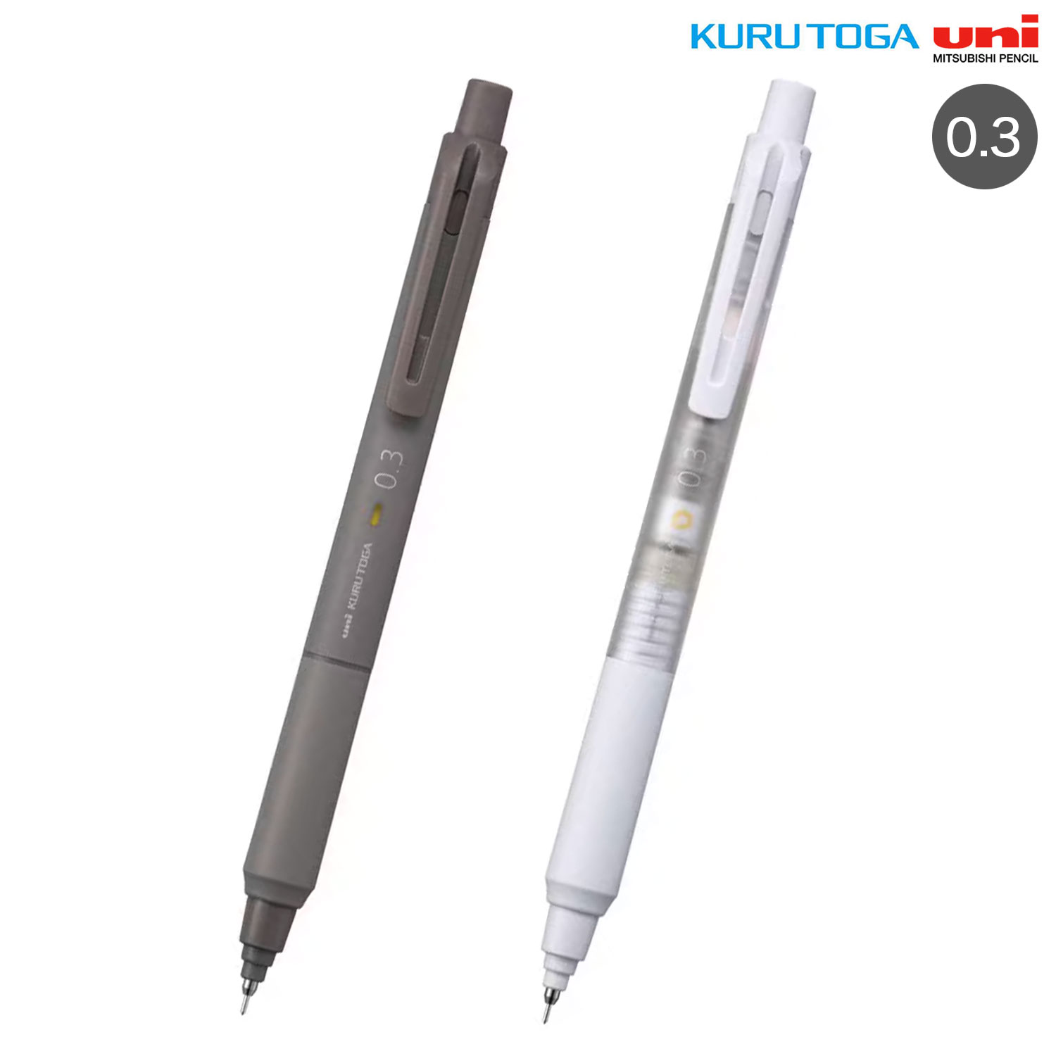三菱鉛筆 uni クルトガ KURUTOGA KSモデル シャープペン 0.3 メイクアップカラー M3-KS 1P BRY 全2色から選択