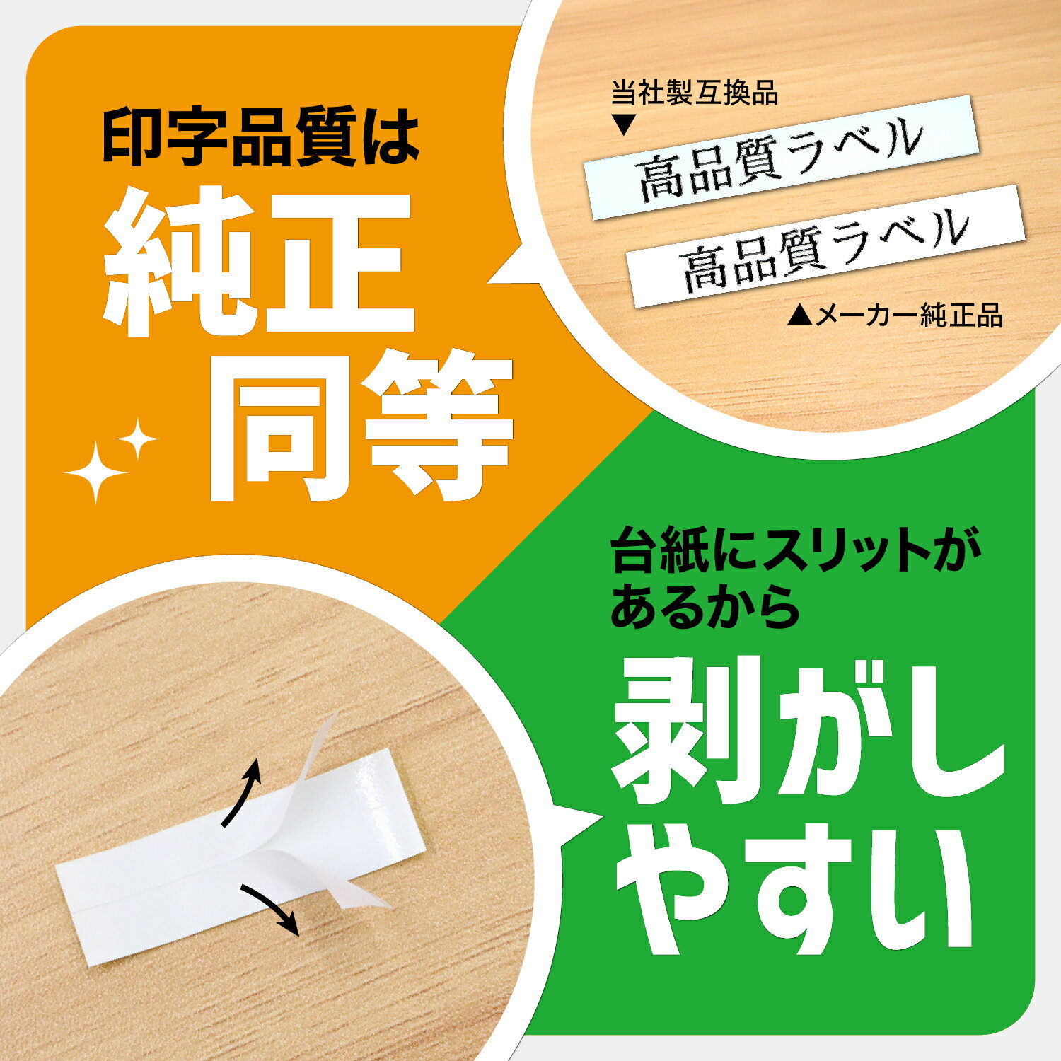 キングジム用 テプラ PRO 互換 テープカートリッジ SS36KU 下地がかくせるラベル 強粘着 36mm／白テープ／黒文字／下地がかくせるラベル 3