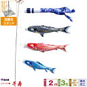 【4/20買い回りP最大7倍】 徳永鯉のぼり 千寿鯉 2m 6点セット 庭園用スタンドセット 2025年初節句 端午の節句 こどもの日 こいのぼり