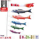 徳永鯉のぼり 真太陽 8m 8点セット 庭園用大型セット ポール別売り 2026年初節句 端午の節句 こどもの日 こいのぼり