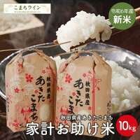 新米!【年間ランキング受賞!】【お助け10kg】令和6年産 あきたこまち家計お助け米 農家直送便 10kg(5kg×2袋)米びつ当番【天鷹唐辛子】プレゼント付き