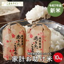 新米!【お助け米10kg】令和7年産 あきたこまち家計お助け米 農家直送便 10kg(5kg×2袋)米びつ当番【天鷹唐辛子】プレゼント付き 【2022年グルメ大賞受賞】