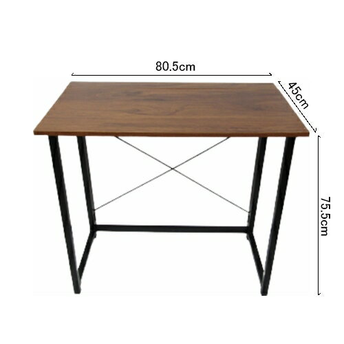 パソコンデスク 折りたたみ ワークデスク 落ち着いた木目 パソコン デスク テーブル 机 学習机 省スペース 北欧風 折り畳みデスク アンティーク風 コンパクト おしゃれ PCデスク テレワーク