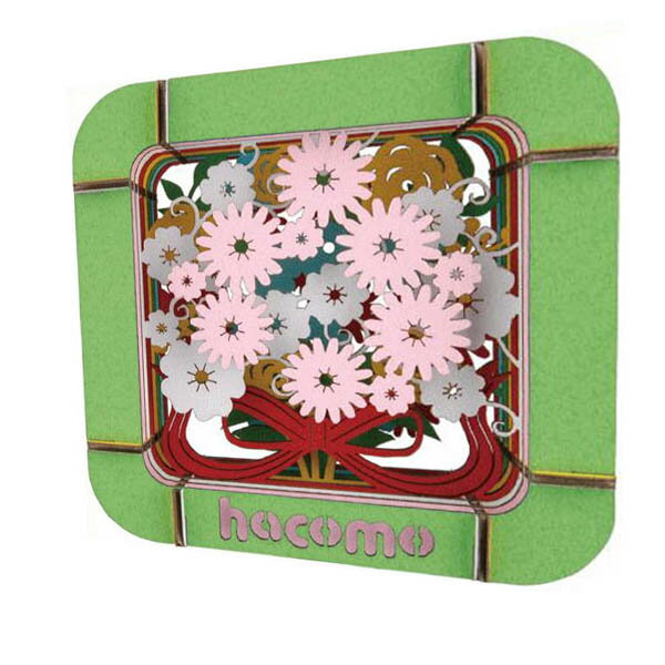 ハコモ　Flower（フラワー）　ダンボール　おもちゃ　模型 インテリアホビー　趣味　コレクション