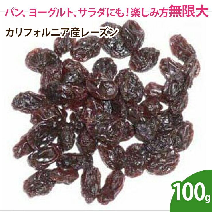 カリフォルニア産レーズン 100g ドラ