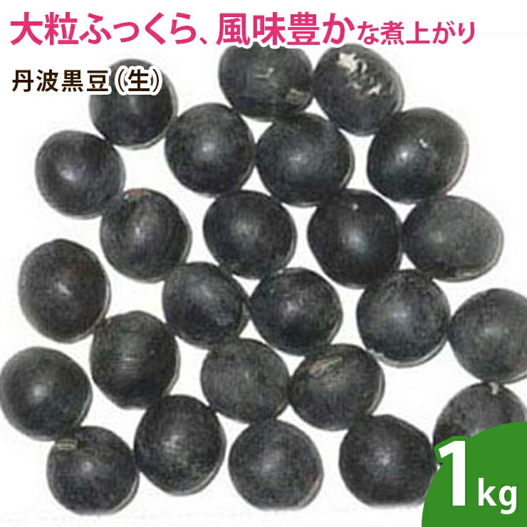 大粒でふっくらと煮上がり、風味豊かな豆です。年末のお節には欠かせない一品です。イソフラボンや食物繊維等が多く含まれております。◆名称：木の実◆内容量：1kg◆原材料名：丹波黒豆◆添加物：無添加◆保存方法：直射日光・高温多湿を避け、冷暗所にて保存下さい。◆賞味期限：上記保存方法で150日◆原産国名：日本（岡山県）◆販売者：アイブリッジ株式会社大阪府大阪市福島区福島6-13-6森山ビル