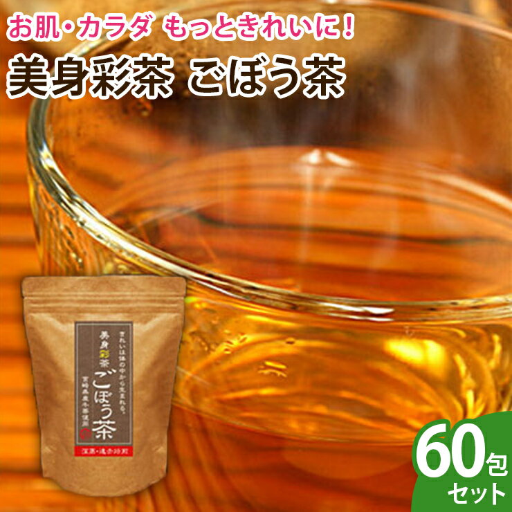 【送料無料】美身彩茶 ごぼう茶 徳用60包セット