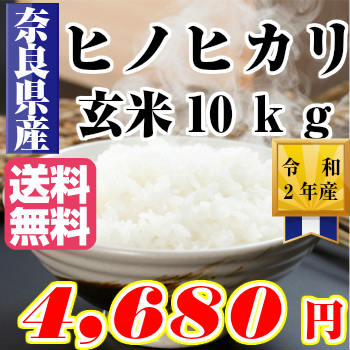 あす楽 玄米 10kg 送料無料 ひのひかり 奈良ヒノヒカリ 玄米 10キロ 送料無料