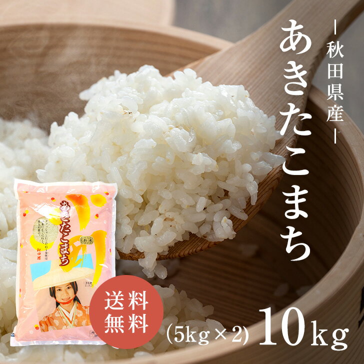 あきたこまち 秋田県産 令和5年産 あきたこまち 10kg (5kg×2) 白米 送料無料 精米 おいしい 国産米 国内産 単一原料米 秋田県産あきたこまち 秋田県 アキタコマチ アキタコマチ プレゼント ギフト お中元 お歳暮 お米 10kg （5kg×2） 米 10キロ 米庄 10キロ 楽天学割