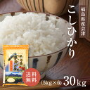 福島県 会津産 令和5年産 コシヒカリ 30kg (5kg×6) 白米 送料無料 精米 おいしい 国産米 国内産 単一原料米 福島県産コシヒカリ 会津産コシヒカリ こしひかり プレゼント ギフト お中元 お歳暮 お米 30kg （5kg×6） 米 30キロ 米庄 30キロ