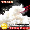 【令和2年産】千葉県産 あきたこまち玄米10kg（5kg×2）送料無料♪精米無料♪【♯販路多様化緊急対策事業】