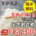 【29年産】千葉県産 ふさおとめ玄米25kg(10kg×2袋...