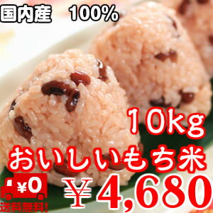 おいしいもち米　10kg【国内産】送料無料※送料無料地域に除外があります※北海道・九州＋400円