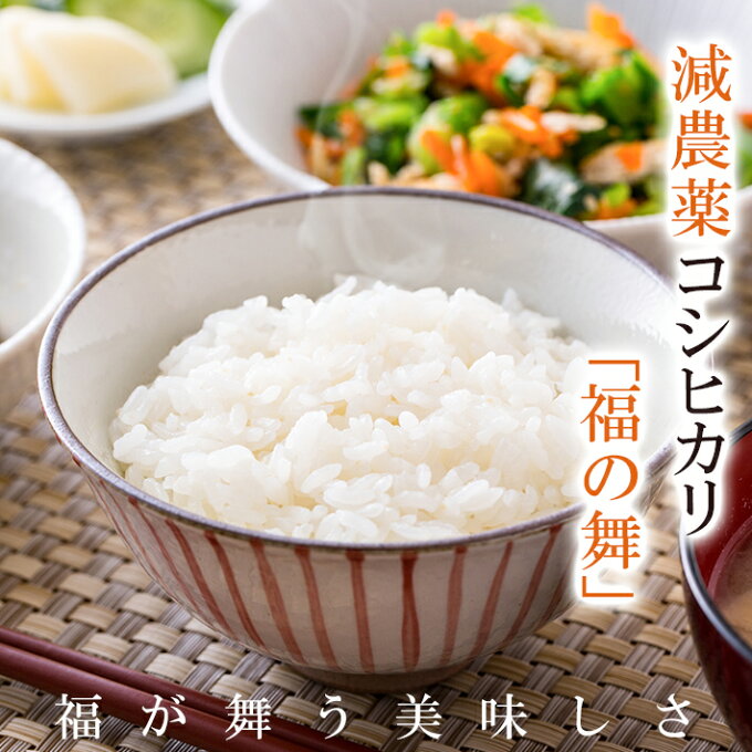 コシヒカリ「福の舞」 3kg令和4年福井県産減農薬・無化学肥料栽培特別栽培米 送料無料米・食味鑑定士認定米