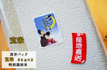 産地直送【令和4年産　新米】【玄米5kg×2　真空パック】　佐賀県産七夕コシヒカリ特別栽培米　「幻の米」九州　【認証シール付】　【白石米】【九州産】【送料無料】【お中元】