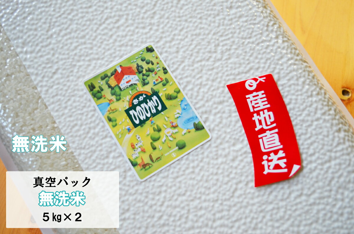 【真空パック　無洗米10kg】【令和元年産　新米】九州　佐賀県産米ヒノヒカリ5kg×2ひのひかり　【送料無料】【05P01Jun14】【10P30Nov14】