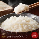 とれたて武蔵の里米　みのり 玄米5kg（精米無料）（農家直米）（送料無料　北海道　中国　九州　四国　沖縄　離島を除く）