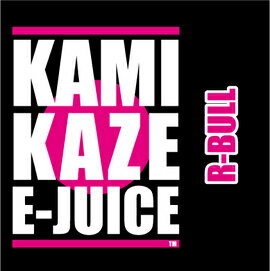 【メール便可】VAPE(電子タバコ)用リキッド　KAMIKAZE E-JUICE 15ml　R-BULL(アールブル)