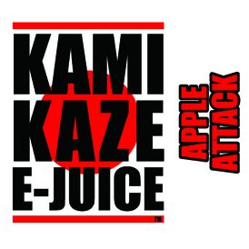 【メール便可】VAPE(電子タバコ)用リキッド　KAMIKAZE E-JUICE 15ml　アップルアタック(メンソール入り)