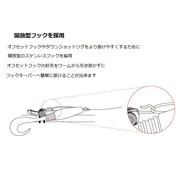 メール便可Fujiルアー用フックキーパー
