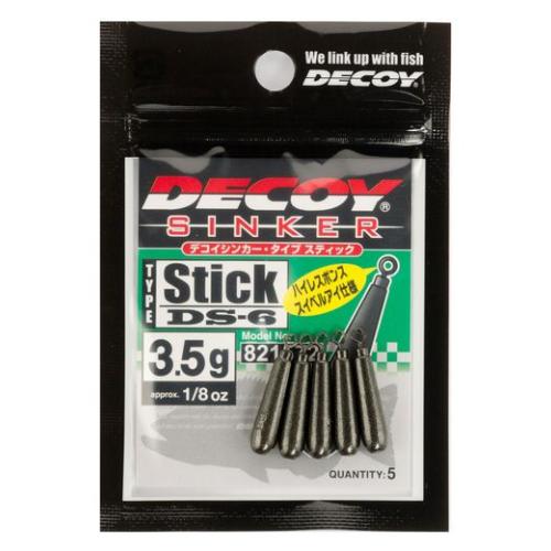 【メール便可】DECOY(デコイ)　シンカー　タイプ スティック　DS-6