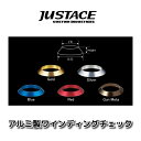 【お買い物マラソンP10倍】【メール便可】Justace(ジャストエース) アルミ製ワインディングチェック レッド WCA