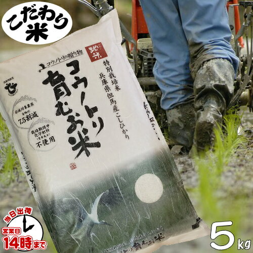 【こだわり米】こうのとりの米 コシヒカリ 兵庫県豊岡市産 5kg 令和4年度 【あす楽対応】白米・玄米・3分搗き・7分搗き