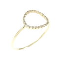 【新品】K10YG ダイヤモンド リング 0.04CT【新品】(4)