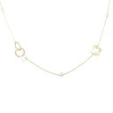 K18YG フラワー ダイヤモンド ネックレス 0.55CT【中古】(4)
