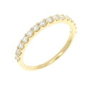 【新品】K18YG ハーフエタニティ ダイヤモンド リング 0.300CT【新品】(4)