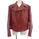 プラダ PRADA レザーライダースジャケット【中古】