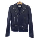 サンローラン SAINT LAURENT レザーライダースジャケット【中古】(4)