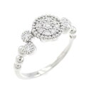 K18WG ダイヤモンド リング 0.23CT【中古】