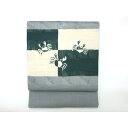 【未使用品】名古屋帯 染紬 友禅加工【中古】