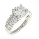 【リメイク】PT ダイヤモンド リング 2.006CT G SI2 EXT H&C【中古】