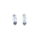 K14WG カラーストーン ピアス【中古】
