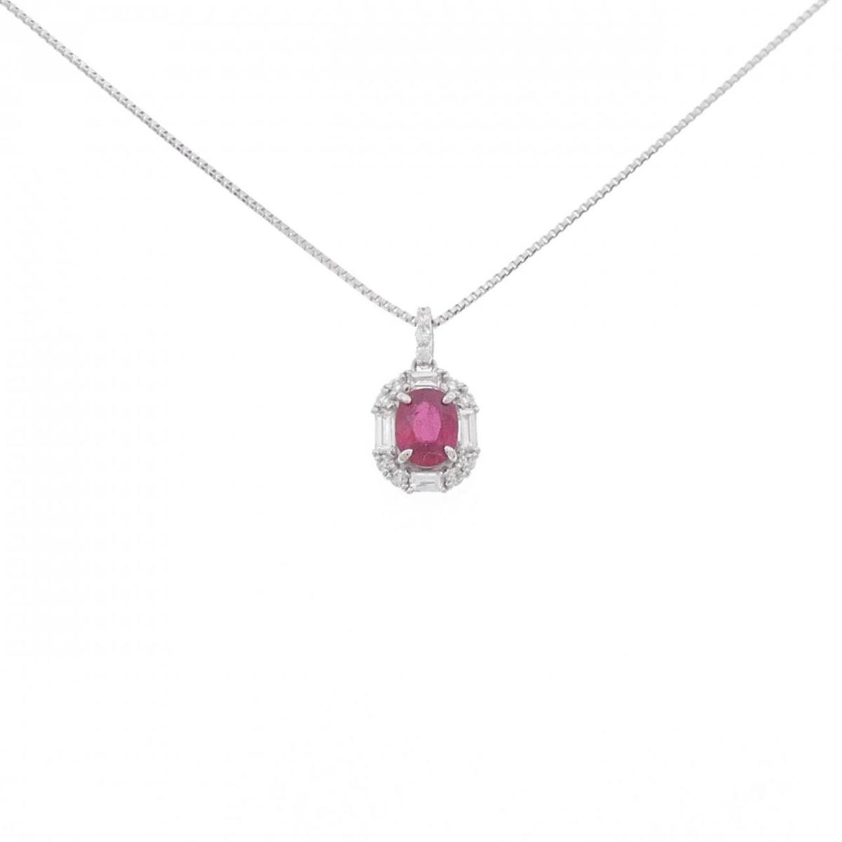 PTルビーネックレス0.36CT
