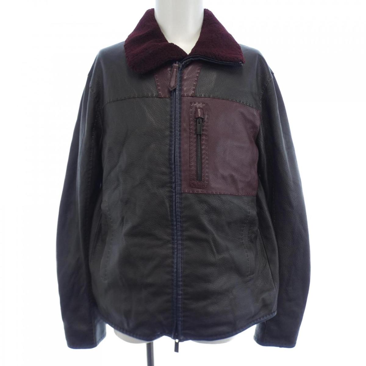 美品✨ FENDI 20aw ランウェイ ライダースジャケット レザー 美品✨ FENDI 20aw ランウェイ ライダースジャケット レザー