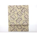 名古屋帯 結城紬 全通柄【中古】