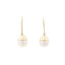 【KOMEHYO】 K18YG アコヤパール ピアス 6.5mm【中古】 【コメ兵】