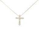 K18YG クロス ダイヤモンド ネックレス 0.30CT【中古】(4)