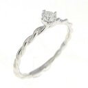 K18WG ダイヤモンド リング 0.10CT【中古】