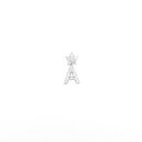 ポンテヴェキオ イニシャル ピアス 0.11CT 片耳【中古】