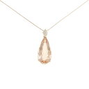 K18PG モルガナイト ネックレス 12.16CT【中古】