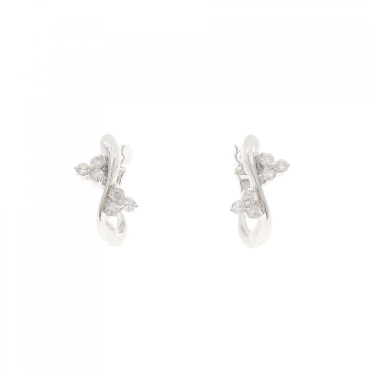 【KOMEHYO】 K18WG/K14WG ダイヤモンド ピアス 0.18CT【中古】 【コメ兵】