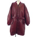 プラダ PRADA レザーコート【中古】