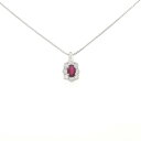 PT ルビー ネックレス 0.64CT【中古】