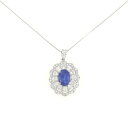 PT 非加熱 サファイヤ ネックレス 3.40CT ビルマ産【中古】