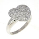 PT ハート パヴェ ダイヤモンド リング 0.72CT【中古】